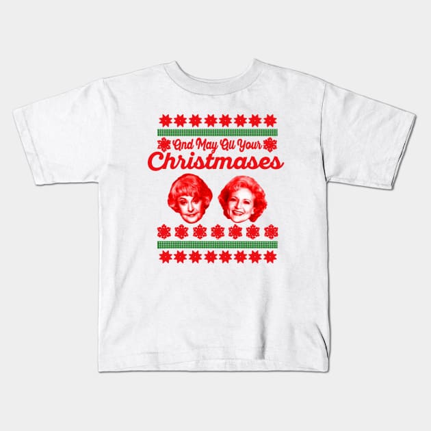 Golden Girls Christmas Kids T-Shirt by fl0ydjohnson